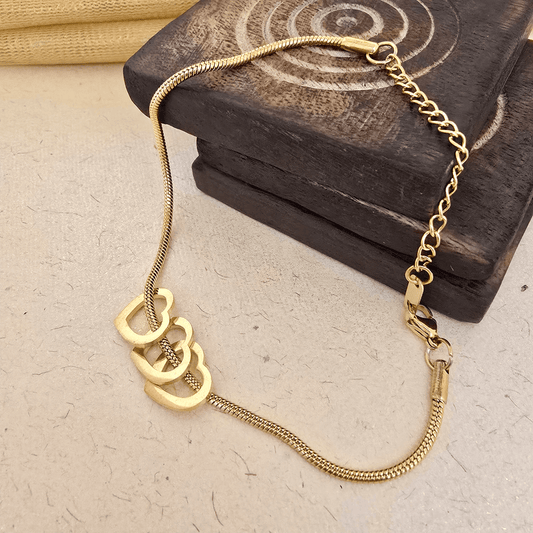 Rose Gold Crystal Designer Watch & Bracelet Set