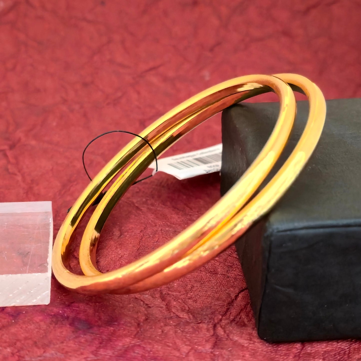 Classic Gold Plated Plain Bangles Set for Women | Minimal Everyday Wear Bangles