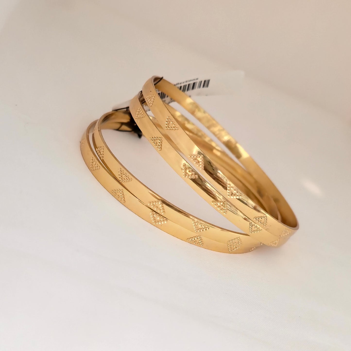 Gold Plated Designer Textured Bangles Set for Women | Engraved Traditional Daily Wear Bangles