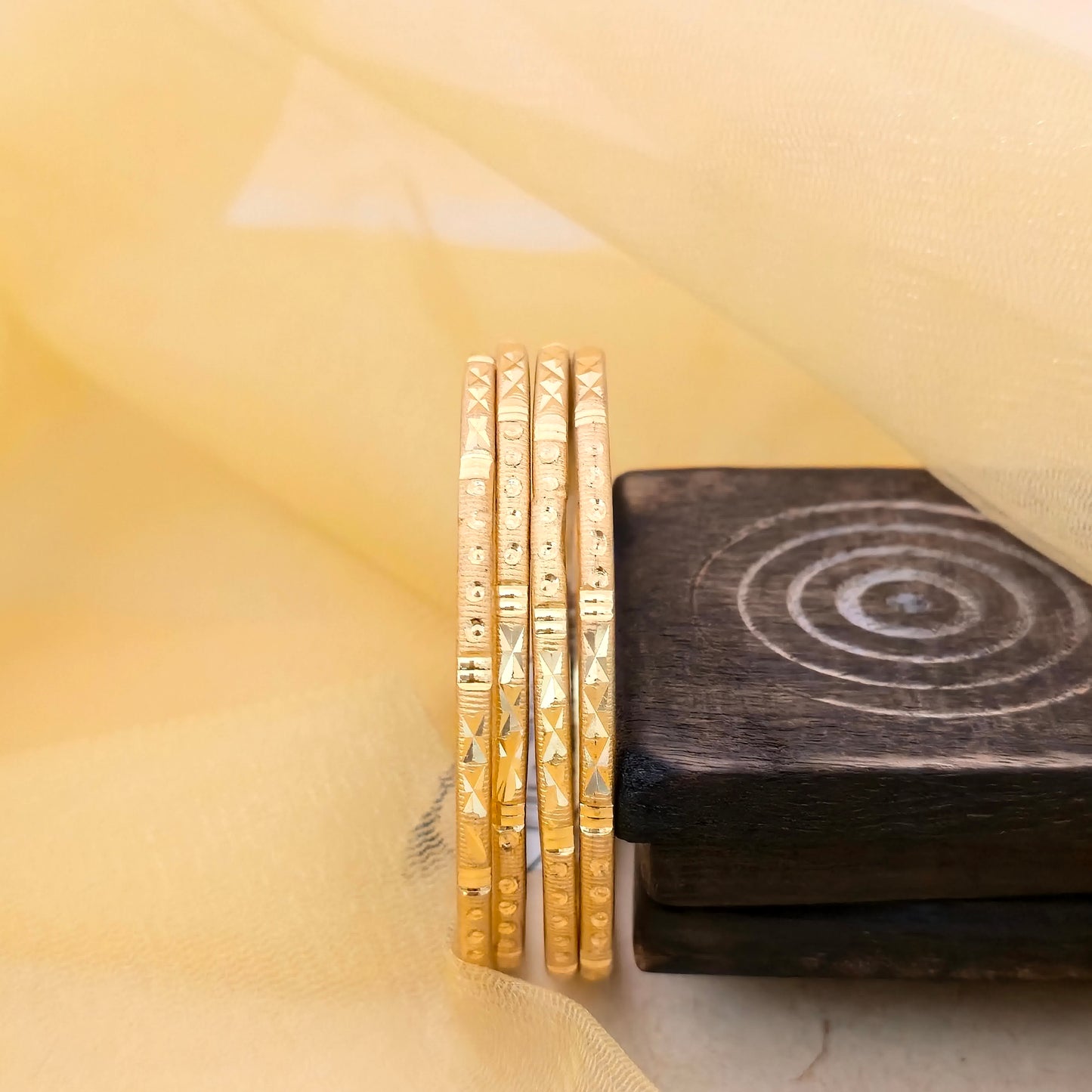 geometric bangles, diamond cut bangles, textured bangles, designer bangles, gold plated bangles, daily wear bangles