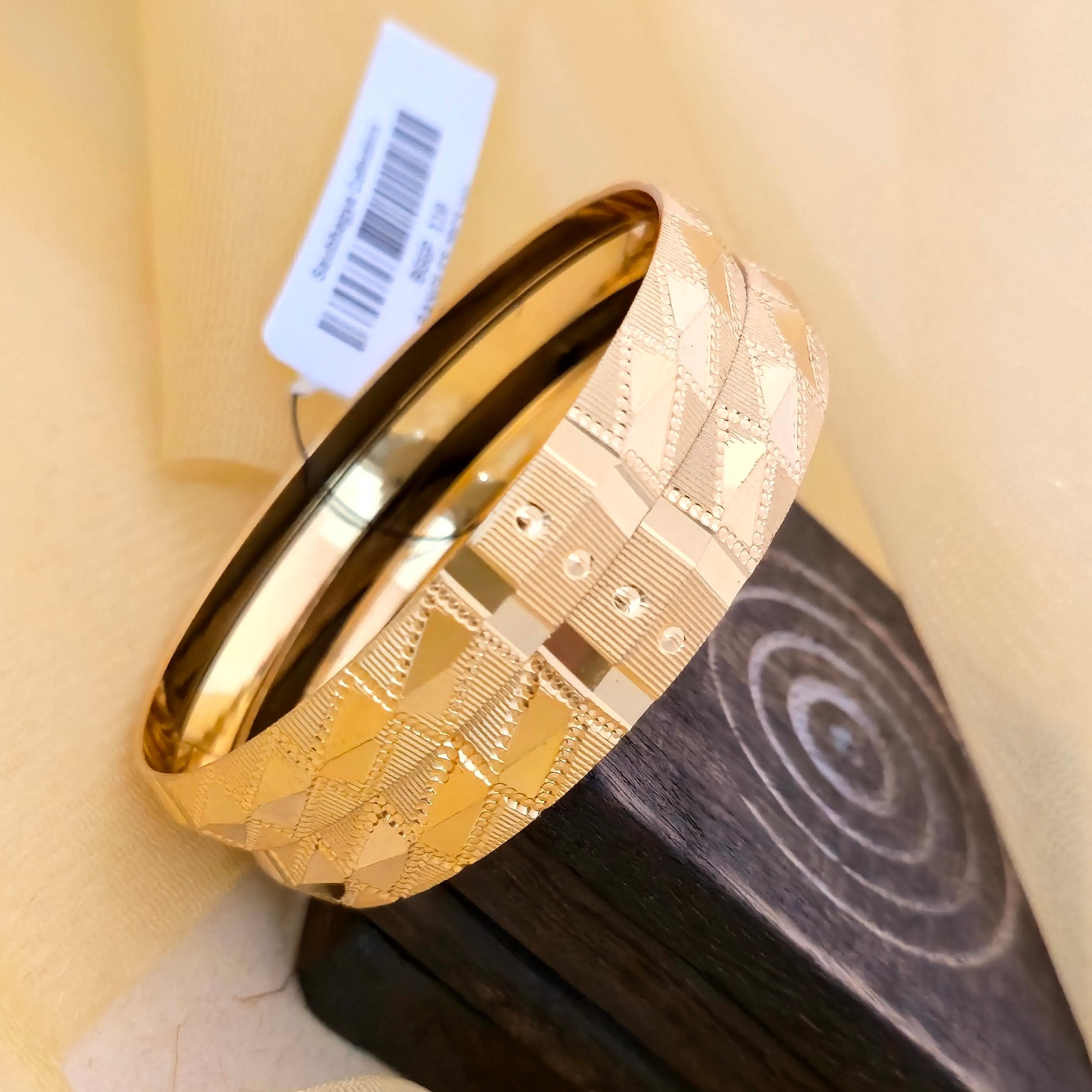 geometric bangles, triangle design bangles, textured bangles, gold plated bangles, designer bangles, statement bangles