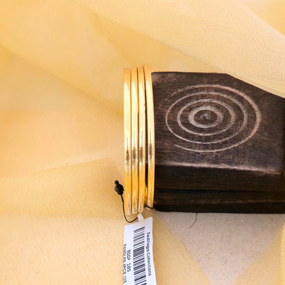 slim gold bangles, plain bangles, glossy bangles, minimal bangles, daily wear bangles, gold plated bangles